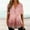 Pink, variant on Aloohaidyvio Tops,Womens Summer Tops V Neck T Shirts Printed Tops Button Loose Casual Tshirts