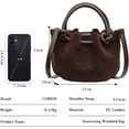 thumbnail image 3 of MMYGU Drawstring Bucket Bag for Women PU Leather Tote Handbag Waterproof Shoulder Bag Crossbody Bag Fashion Top-handle Bag, 3 of 6