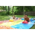 thumbnail image 2 of Intera Triple Lane Slip, Splash and Slide for Backyards | Water Splash Slide Waterslide with 3 Boogie Boards | 16 Foot Three Sliding Racing Lanes with Sprinklers | Durable Quality PVC Construction, 2 of 5