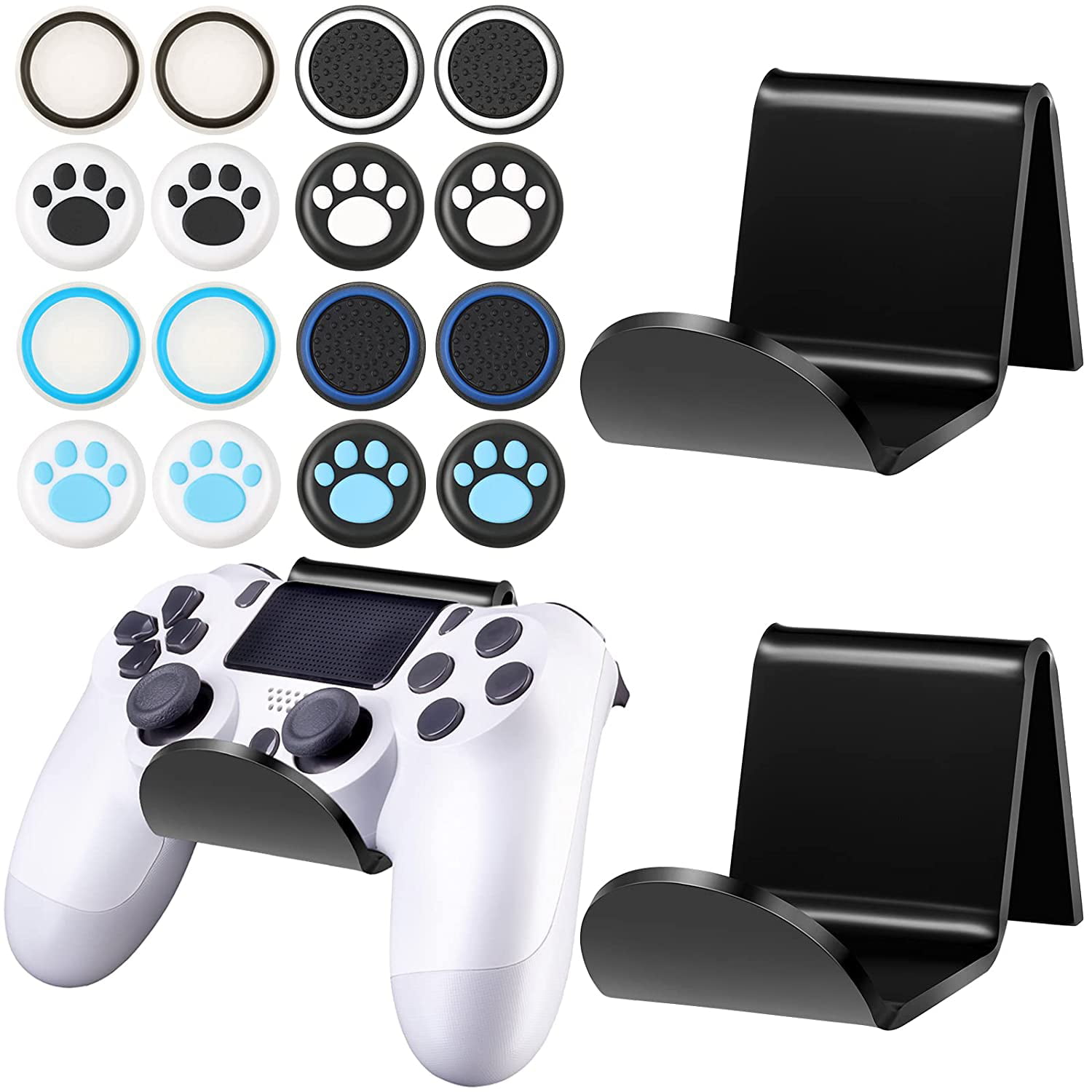 2 Pieces Controller Stand Game Controller Holder Controller Wall Mount for Universal Controller Accessories