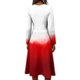 thumbnail image 5 of Women's Fall Boho Maxi Dress Plus Size Flowy Casual V Neck Wrap Dress Casual Vacation Dress Trendy Lightweight Breathable Dress, 5 of 6