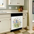thumbnail image 3 of Watercolor Wildflowers Art Print Dishwasher Magnet Cover Decorative Sticker for Home Cabinet Kitchen 23" x26", 3 of 5