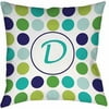 Thumbprintz Dots Monogram Green Decorative Pillows