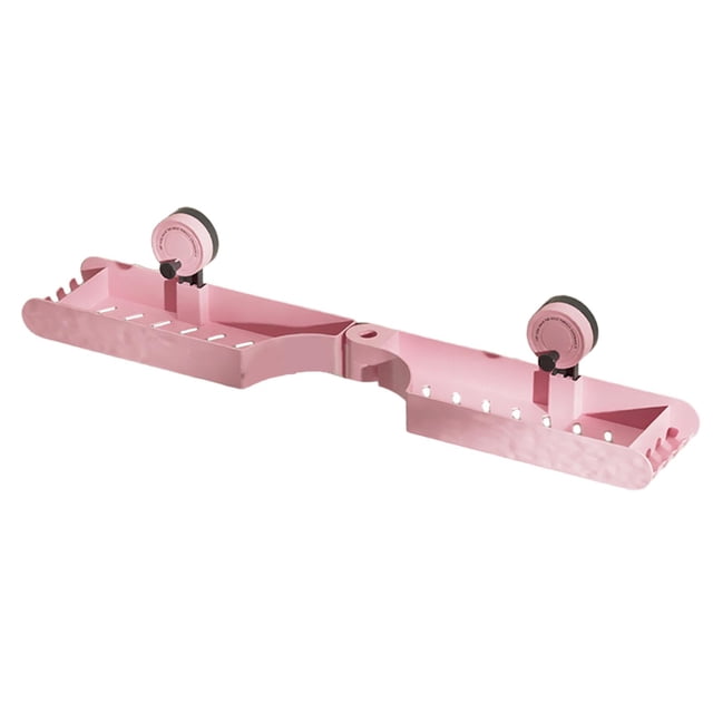 Estante de almacenamiento para baño, estante para lavabo, ahorra espacio, elegante, multiusos, sobre grifo, organizador de baño para inodoro, sala Rosa