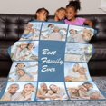 thumbnail image 3 of AISENIN Custom Blanket with Photo Text Collage Personalized Picture Blanket for Men Women Him Her Customized Throw Blanket Gift for Birthday Mother's Day, 3 of 5