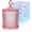 Light Pink, variant on Xlhshop 6 oz Colorful Embossed Glass Candy Jar with Lid, Iridescent Crystal Glass Candy Dish, Decorative Storage Jar