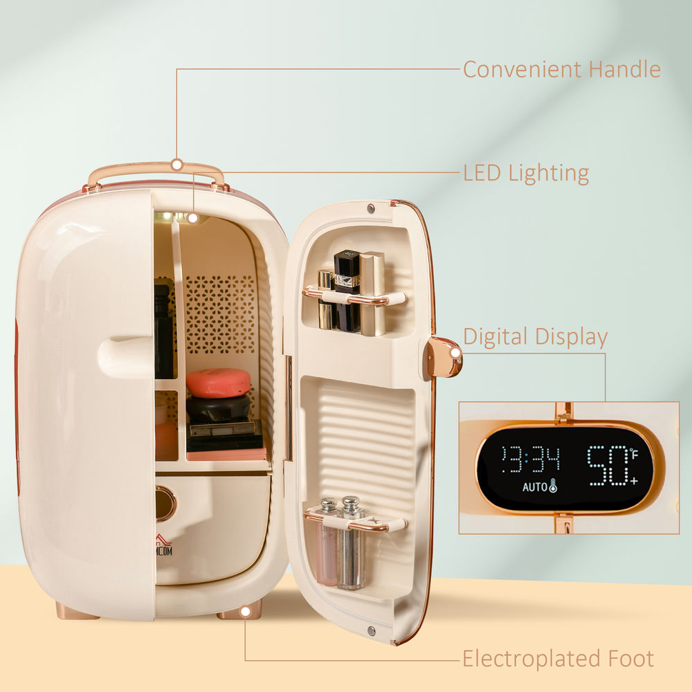 Topcobe Mini Personal Fridge Cooler, Portable Home Utility Device