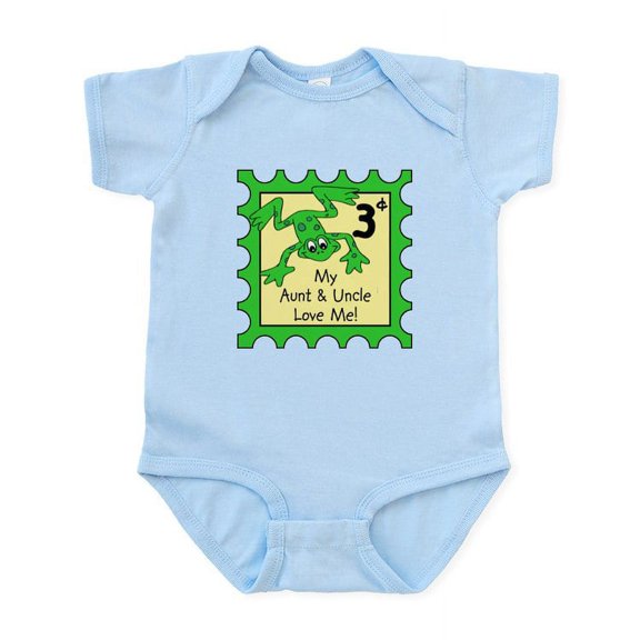 CafePress - My Aunt &Amp; Uncle Love Me FROG Baby/Toddler Body - Baby Light Bodysuit, Size Newborn - 24 Months