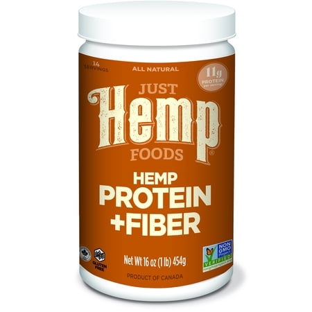 Just Hemp Foods Hemp Protein & Fiber Powder, Unflavored, 11g Protein, 1.0lb,