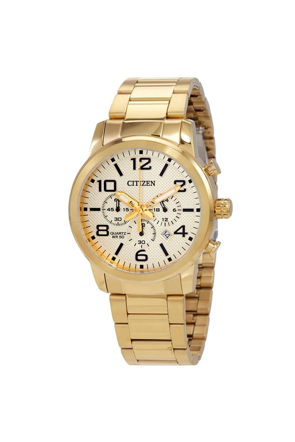 Chronograph Quartz Champagne Dial Men's Watch AN8052-55P