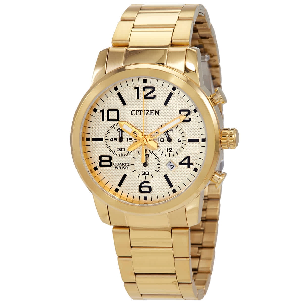 Citizen Chronograph Quartz Champagne Dial Men's Watch AN8052-55P