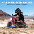 thumbnail image 3 of 39cc Gas Power Mini Bike, 20MPH 4 Stroke Dirt Bike for Teens, Heavy Duty Gas Mini Bike with Wide Air Tires, Rear Disc Brake, Max 160LBS Load Mini Gas Dirt Bike,Pink, 3 of 7