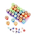 thumbnail image 1 of Juego de sellos para niños, kits de sellos de letras, sellos de juguetes educativos creativos, sellos de aprendizaje para niños para hacer tarjetas, Número, 1 of 8