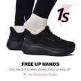 thumbnail image 3 of Wide Toe Box Shoes Women Slip in Arch Support Slip on Sneakers for Running Walking Athletic Orthopedic Plantar Fasciitis Thick Cushion Zero Drop Sole Width Hands Free Shoes, 3 of 6