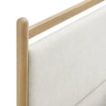 thumbnail image 5 of Ginny Full Size Platform Bed Frame in Light Oak Heathered Ivory, 5 of 10
