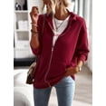 thumbnail image 1 of REDHOTYPE Women's Button Long Sleeve Brushed Jacket Coats with Pockets, 1 of 8