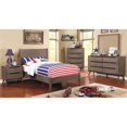 thumbnail image 6 of Allora Mid-Century Solid Wood/Wood Veneer/MDF Queen Platform Bed in Gray, 6 of 6