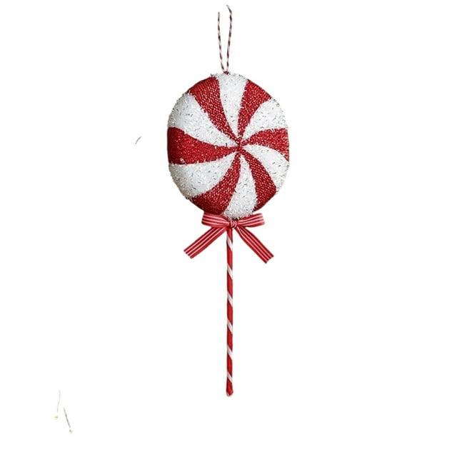 Árbol de Navidad decorativo de caramelo acrlico plano colgante