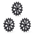 thumbnail image 2 of braveheart Bicycle Rear Derailleur Pulley Aluminum Alloy Tooth Guide Mountain Bike Ceramic Bearing Wheel Portable Riding Repair 16T 3Set, 2 of 6