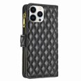 thumbnail image 2 of Nalacover for iPhone 13 Pro Max 6.7 inch Zipper Wallet Case with Magnetic Clasp Flip Folio Kickstand 9 Card Slots Luxury Premium PU Leather and Soft TPU Shockproof with Wrist Strap Cover.Black, 2 of 6
