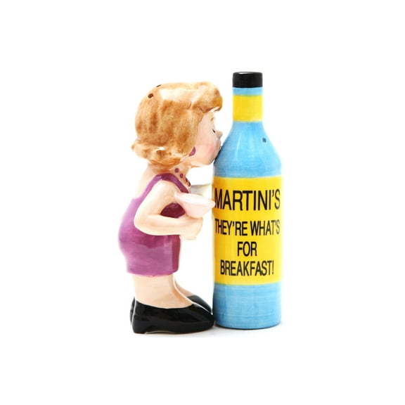Martini Decorative Collective Ceramic Salt and Pepper Shaker Set Home Kitchen Decor