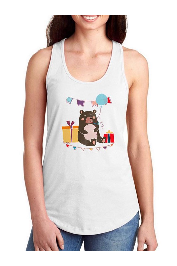 Party Animals Collection C. Racerback Tank Women -June Erica Vess Designs, Female Medium