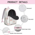 thumbnail image 3 of Floral Pig Backpack – Artistic Cartoon Farm Animal Pattern Bookbag with Cute Watercolor Print for School, 3 of 5
