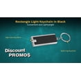 thumbnail image 3 of 10 Flashlight Keychains Pack - Rectangle, Plastic - Black, 3 of 5