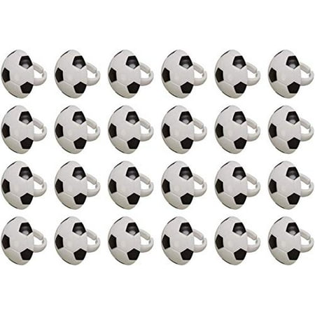 Soccer Ball Cupcake Rings (24-Pack)