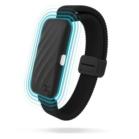 Homedics WakeBand Wearable Silent Alarm, Black