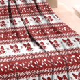 thumbnail image 3 of Red Christmas Knitted Pattern Blanket,Comfortable Soft Flannel Throw Blanket,All Season,Warm Lightweight Blankets for Sofa Bed Couch Living Room Chair,30"x40", 3 of 4