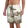 thumbnail image 2 of Fotbe Dutch Windmill Trajes de Baño Estampados para Hombre, Shorts de Verano de Secado Rápido, Ropa de Playa, Bañadores-X-Large, 2 of 6