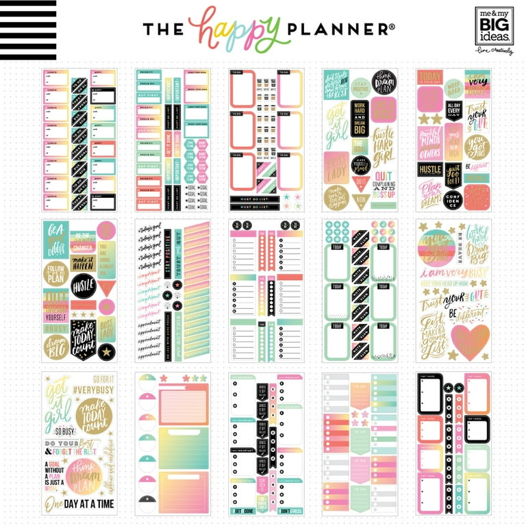 The Happy Planner Productivity Stickers: 985 Pach