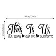 thumbnail image 3 of Dsscvnef This Is Us English Phrase Wall Sticker Decorative Removable Art for Home, 3 of 7