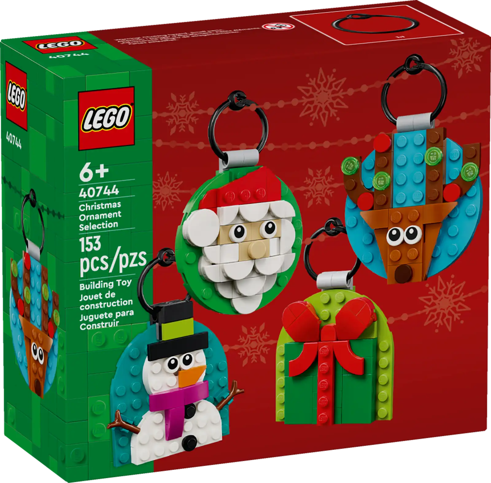 LEGO Christmas Ornament Selection 40744 Interlocking Block Building Sets