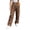 Brown sweatpants women, variant on Nfurl Sweatpants for Women Wide Leg Pants Elastic Waist Drawstring Lounge Pants with Pockets Solid Color Open Bottom Casual Sweatpant Black,XXXL