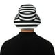 thumbnail image 5 of Balery Black And White Stripes Sombreros para el sol para hombre y mujer, sombrero de pescador con UPF 50+, 5 of 6