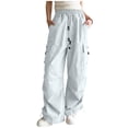 thumbnail image 3 of Avtoify Girls Pants Unisex Children's Spring/Fall Solid Color Elastic Waist Double Pocket Stylish Long Pants, 3 of 8