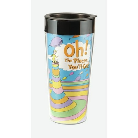 Vandor LLC Dr. Seuss Oh! The Places You'll Go! 16 Oz. Plastic Travel Mug