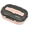 thumbnail image 1 of Insulated Lunch Box, Keep Warm Function Lightweight Portable Divider Lunch Box Removable Tray  For School For Office For Outdoor Blue,Pink,Green, 1 of 8