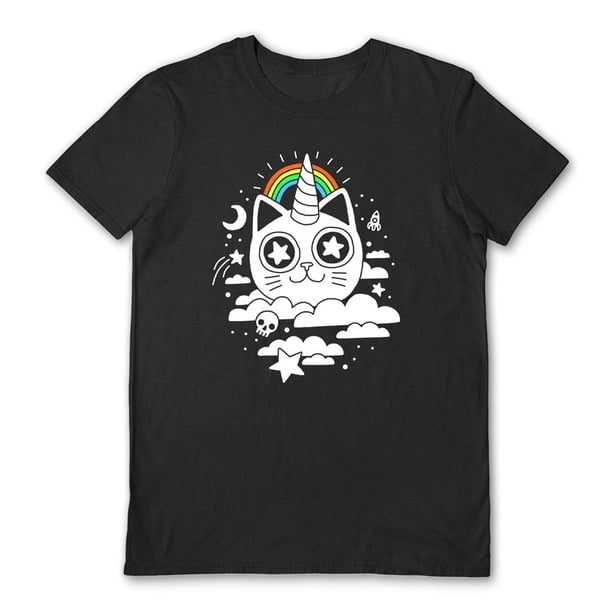 Obinsun - Camiseta Catnip para Adultos Unisex (Negro)
