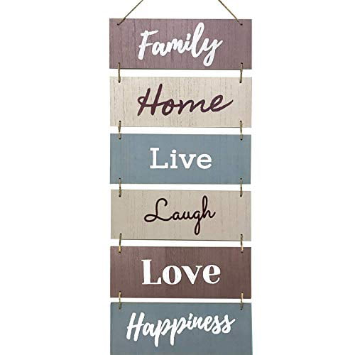 Hanging Wall Décor Sign - Welcome Vertical Wall Art Decorations 