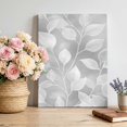 thumbnail image 2 of Canvas Wall Art, Silver Gray Leaves Framed Canvas Prints for Bedroom Dining Room, Vintage Abstract Branch Botanical Large Gallery Wrapped Wall Decor for Home Office, Gifts, 20"x24" Ship Next Day, 2 of 9