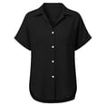 thumbnail image 5 of Cilsoka Womens 2026 Summer Dressy Casual Button Down Shirts Short Sleeve Dress Shirts Casual Summer Solid Basic Tops Business Blouses, 5 of 6