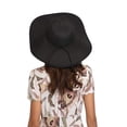 thumbnail image 4 of Sombrero de paja con protección solar, sombrero de playa plegable, 4 of 5