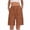 Brown, variant on BUIGTTKLOP Shorts for Women Summer Quick Dry Cargo Shorts with Pockets Outdoor Drawstring Knee Length Hiking Short