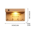 thumbnail image 3 of Xihbxyly Ofertas por menos de 10 dolares Disfrute de una carga humana y USB, pared magnética en madera maciza, gancho para colgar en la pared, estante para llaves, lámpara en almacenamiento, 3 of 3