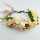thumbnail image 1 of Diadema con corona de flores grande de estilo bohemio, diadema exquisita con flores de lirio para playa, 1 of 6