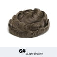 thumbnail image 2 of 0.03mm Ultra Thin Skin Toupee Human Hair Male Capillary Prosthesis Soft V-Looped PU Base Hair System Naturale Hairline Indian Remy Men's Hair Piece, 2 of 7