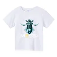 thumbnail image 3 of Camiseta de algodón Messi de verano 2024, ropa para niños, niñas, verano, manga corta, informal, para niños, camisetas deportivas, 3 of 5